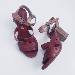 Alberto Fermani Stud Strappy Chunky Heels